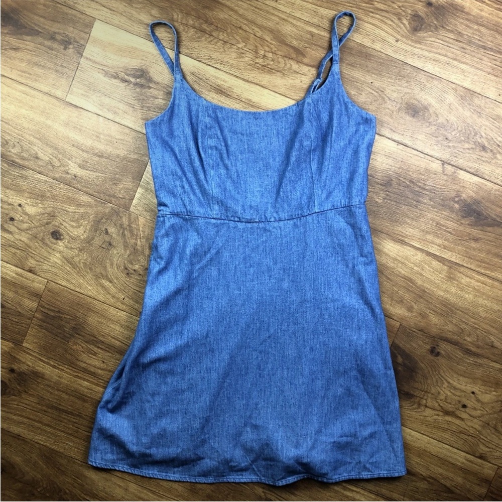 Old Navy Fit And Flare Cami Denim Mini Dress